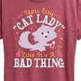 thumbnail image 3 of Disney Classics - Cats & Dogs - Cat Lady Like Its A Bad Thing - Women's Short Sleeve Graphic T-Shirt, 3 of 5