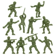 BMC Classic OD Green Plastic Army Men - 40pc WW2 Soldier Figures - Made in USA