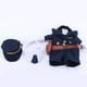 thumbnail image 2 of Uniforme para perros y gatos, ropa adorable para mascotas, divertido disfraz de cosplay, genial traje de policía con sombrero para perros y gatos (menos de 15 kg)., 2 of 5