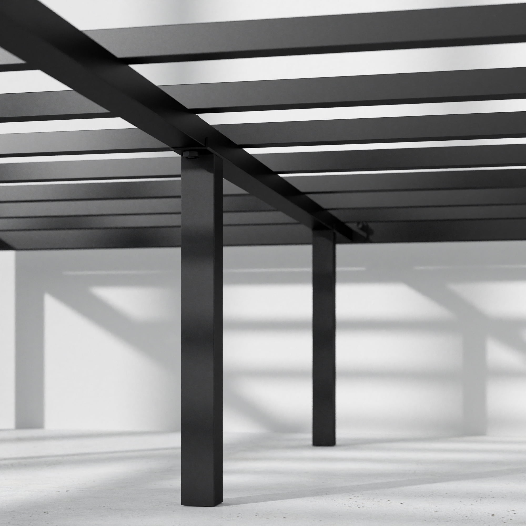 Mattress Foundation Queen Zinus Van 16 Inch Metal Platform Bed Frame with Steel Slat Support 