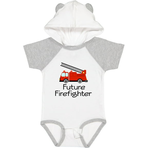 Inktastic Ladder Truck Future Firefighter Boys or Girls Baby Bodysuit