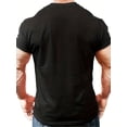 thumbnail image 2 of Camiseta cómoda y elegante con estampado de letras de la Armadura de Dios para hombre, ropa de verano para exteriores, tops, regalos y camisetas informales., 2 of 7