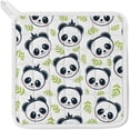 thumbnail image 4 of Dreamtimes Oven Mitts and Pot Holders with Chef Apron 3Pcs Set Panda Leaves Non Slip Heat Resistant Gloves for Baking Cooking BBQ, 4 of 7