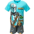 thumbnail image 2 of Star Wars The Mandalorian The Child Toddler Boys T-Shirt and French Terry Shorts Outfit Set Toddler to Big Kid, 2 of 5