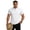 White #087, variant on Men’s Short Sleeve Polo Shirt with Pocket Classic Fit Soft Cotton Material Three Button Placket Collar