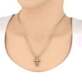 thumbnail image 3 of 1/4 Carat Diamond Cross Pendant Necklace in 10K Yellow Gold (I1-I2 Clarity), 3 of 4