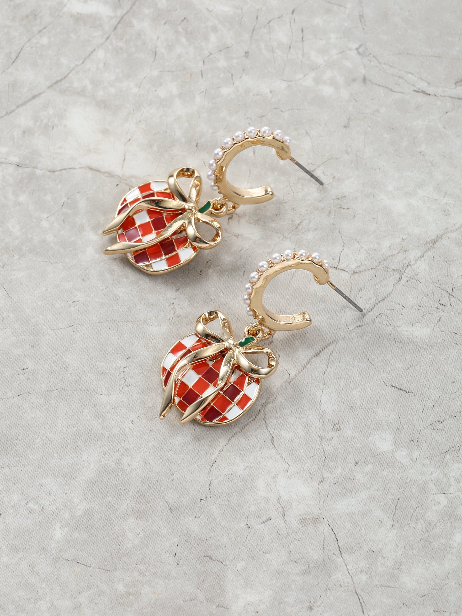 Packed Party Women's Disco Pumpkin Hoop Earrings, 1 Pair