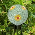 thumbnail image 4 of Gazing Ball,Mosaic Glass Gazing Ball,Garden Sphere with Sunflower Design,Colorful Outdoor Decor for Patio and Yard, 4 of 7