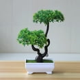 thumbnail image 4 of Artificial Plant Lifelike Maintenance Free Plastic Fake Bonsai Tree Potted Ornament Home Hotel Garden Decor Gift, 4 of 7