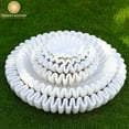 thumbnail image 2 of Swadeshi Blessings HandCrafted Marble Ruffle Bowl /Antique Scallop Bowl/ Fluted Bowl, 6 Inches, 2 of 9