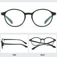 thumbnail image 4 of MAGIMODAC Computer Reading Glasses Anti Blue Light Blocking Round Flexible Black Tortoise Eyeglasses Eyewear for Women Men, 4 of 6