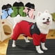thumbnail image 1 of Abrigo de invierno de vellón para perros pequeños y gatos | Jersey cálido de poliéster rojo de cuatro patas con agujero para la correa, jersey suave y acogedor, cuidado sencillo, ideal para el frío, 1 of 6