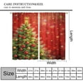 thumbnail image 2 of Merry Christmas Curtains, Colorful Xmas Balls Xmas Tree Snowflake Pattern for Room Window Decor, Rod Pocket Blackout Drapes for Living Room Bedroom Kitchen 2 Panel Set 42" W X 84" L, 2 of 7