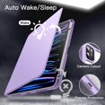thumbnail image 6 of JETech Rotating Case for iPad Pro 11-Inch 2022/2021(4th/3rd gen) with Pencil Holder, 360 Degree Rotation Protective Stand Cover Clear Back, Auto Wake/Sleep (Light Purple), 6 of 7