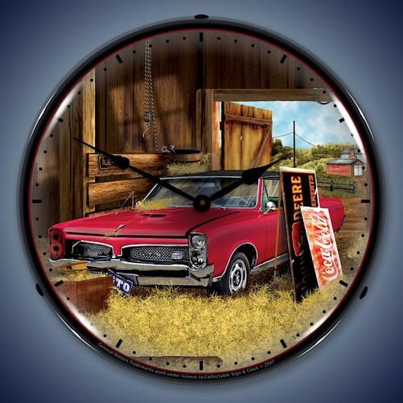 1967 GTO Hidden Treasure Lighted Clock