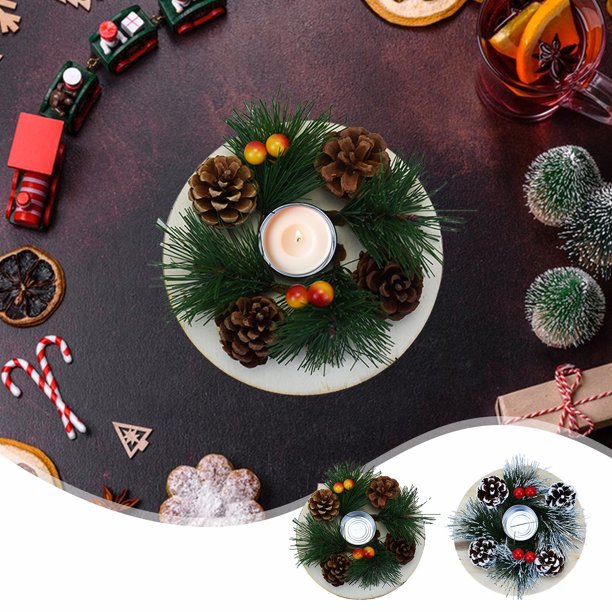 Descuentos Especiales, Nuevo candelabro navideño, decoración navideña con velas para cenas navideñas Akmoler