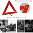 thumbnail image 3 of Panneau d'Avertissement de Décompression de Voiture Véhicule Triangle Réfléchissant Sécurité Routière Pliable-Rouge, 3 of 5
