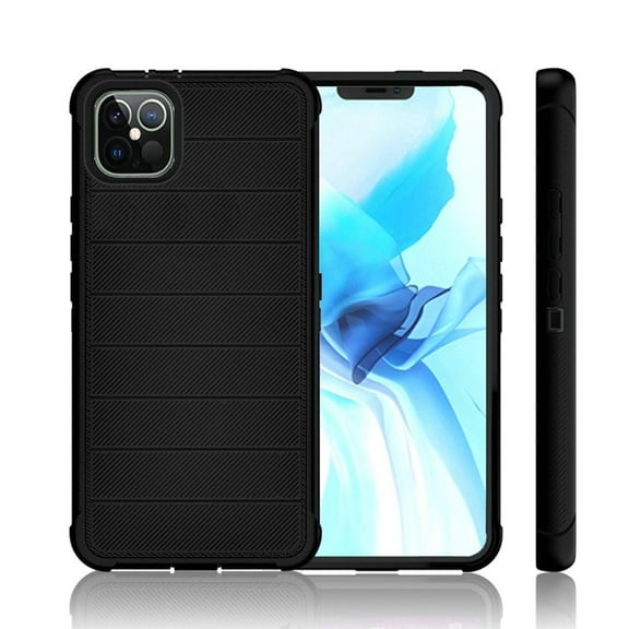 For Iphone 12 Pro Max 6.7 Ultimate Dual-layer Hybrid Case Cover - Black