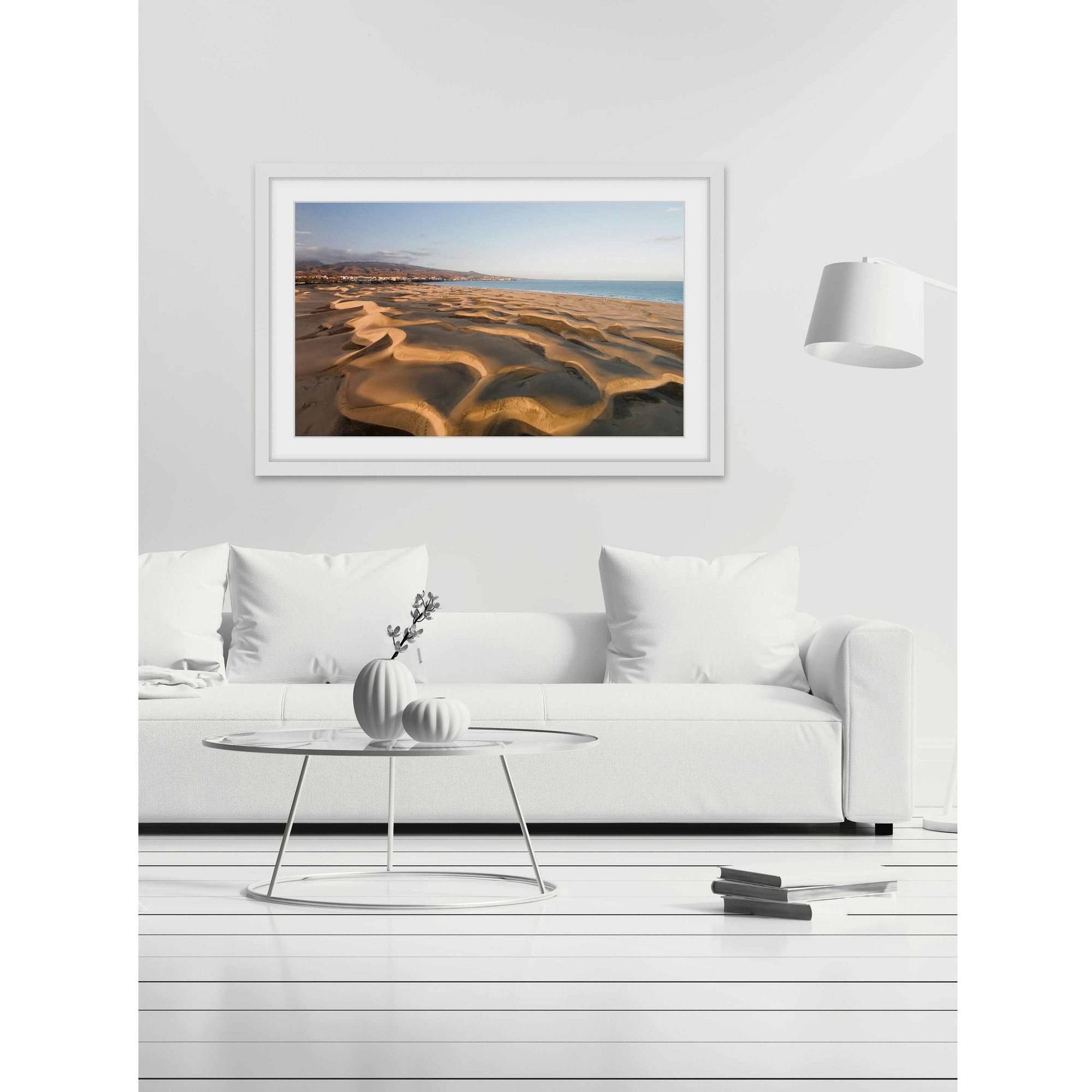 Marmont Hill "Waves in the Sand" by Karolis Janulis Framed Painting Print