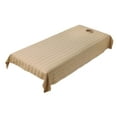 thumbnail image 2 of EHJRE Massage Table Sheet Beauty Bed Sheet with Face Breath Hole Washable Premium Face Rest Cover Flat and Fitted Sheet, for Beauty Brown, 2 of 8