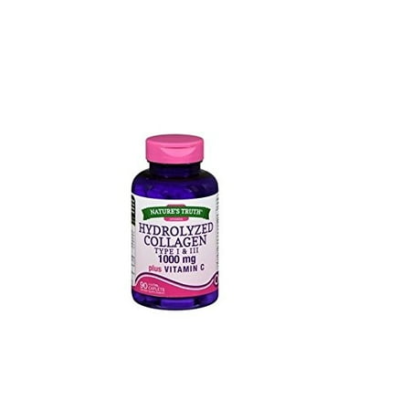 Natures Truth Hydrolyzed Collagen Type I & III 1000mg Vitamin C 90