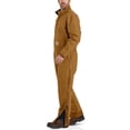thumbnail image 3 of Carhartt mens Loose Fit Washed Duck Big & Tall Insulated Coverall, Carhartt Brown, 3X-Large US, 3 of 3