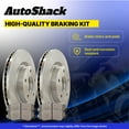 thumbnail image 4 of AutoShack Front Brake Rotors Ceramic Brake Pads | Replacement for 2003-2008 Toyota Corolla Matrix 2003-2008 Pontiac Vibe 1.8L AWD FWD | 6-PC Brake Kit, 4 of 6