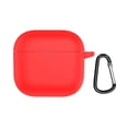 thumbnail image 2 of RotHome Protective Silicone Case Cover Compatible with Bluetooth Earbuds, Full Coverage Skin Sleeve with Metal Key Chain Clip, Anti-Dust Anti-Loss Bumper Cover for Charging Box, 1 Count, 2 of 9
