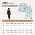 thumbnail image 3 of Xecao Poodle Playing Skateboard Print Women Pajamas Set Soft Sleepwear Pjs long Sleeve Button Down Nightwear with Long Pants, 3 of 6