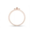 thumbnail image 4 of AFFY Simple Daisy Flower Promise Ring 14k Rose Gold Over Sterling Silver for Women Ring Size-8, 4 of 6