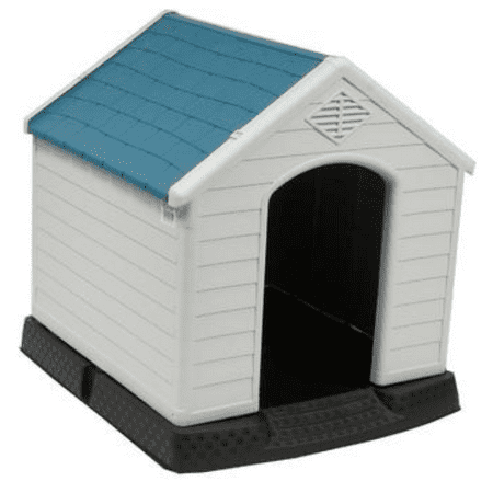 - New Indoor Outdoor Plastic Dog House Small/Medium Pet All Weather Puppy Shelter