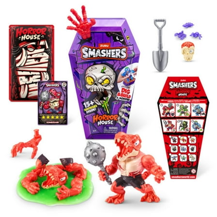 Smashers Horror House, Surprise Unboxing, Interactive Novelty Collectable Toy for Kids by ZURU