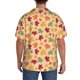 thumbnail image 3 of Balery Autumn Maple Leaves Camisa Casual de Manga Corta con Botones para Hombre, Texturizada, Estilo Cubano, para Playa, Verano-X-Large, 3 of 5