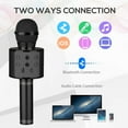 thumbnail image 2 of Wireless Microphone, Wireless Bluetooth Mic System, Dynamic Handheld Cordless Mic with VHF Receiver for Karaoke Singing Church Speech Weddings Stage Conference, 2 of 8