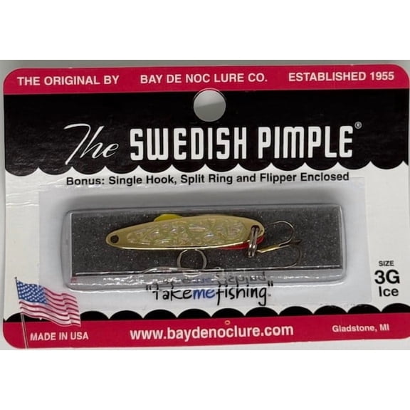 Bay de Noc Swed Pmpl 1/5oz 1.5'' GoldIce