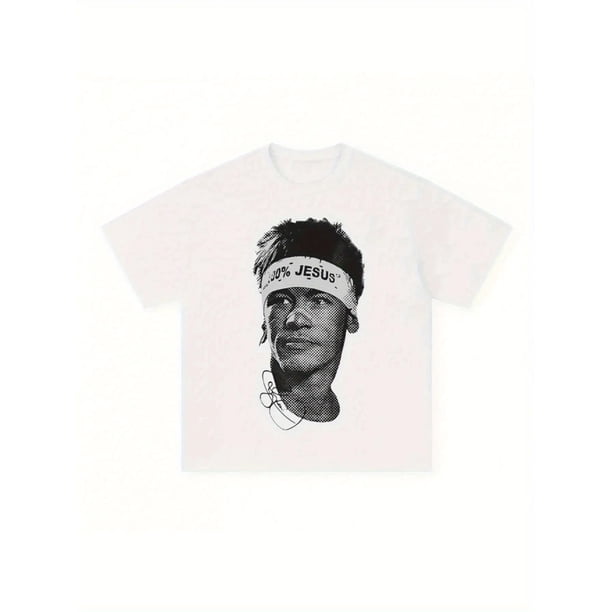 Ball - Neymar Inspired Soccer Jersey-like T-Shirt - Breathable Fabric, Comfortable Fit | White Tee with Black Graphic, Crew Neck Shirt for Men & Women | Soccer Training, Matches, Casual Attire