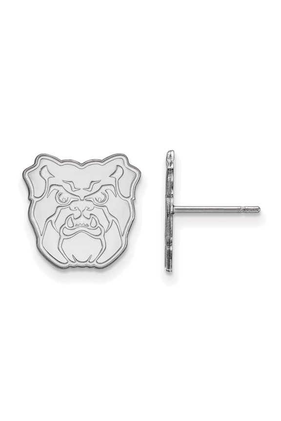 Sterling Silver LogoArt Butler University Bulldog Small Post Earrings Sterling Silver Earrings