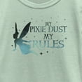 thumbnail image 2 of Girl's Peter Pan & Wendy Tinker Bell My Pixie Dust My Rules  Graphic Tee Mint Large, 2 of 4