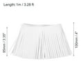 thumbnail image 2 of Uxcell 1 Yard 4 Inch Faux Leather Fringe Trim Tassel Fringe for Sewing, White, 2 of 6