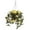 Yellow, variant on OakRidge Fully Assembled Artificial Mum Hanging Basket, Multi, 10” Diameter with 18” Long Chain – Polyester/Plastic Flowers in Metal/Coco Fiber Liner Basket for Indoor/Outdoor Use