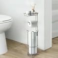 thumbnail image 1 of Modern Standing Toilet Paper Dispenser Holder Contemporary Bathroom Storage Rack Organizer Accessory, 1 of 3