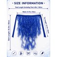 thumbnail image 3 of FEOYA Women's Belly Dance Hip Scarf Sequin Tulle Skirt Sparkly Tassel Dance Belt Adjustable Waist Wrap for Stage Performance Royal Blue, 3 of 7