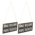 thumbnail image 4 of VIFERR Simple Style Door Window Wall Hanging Plaque Wooden Hanging Board Sign DIY Festive Decoration 2PCS, 4 of 7