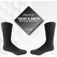 thumbnail image 5 of SOCKS'NBULK Big And Tall Mens Sport Crew Socks Wholesale Bulk (King Size) Socks, by SOCKS'NBULK (12 Pairs Black, Mens King Size 13-16 (Shoe Size 12-15)), 5 of 7