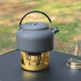 thumbnail image 4 of LJNYFDC Réchaud de Pique-Nique Mini Réchaud Extérieur avec Support Couvercle Réglable Pliable Poignée Coupe-Vent Camping Randonnée Brûleur Fourneau, 4 of 7