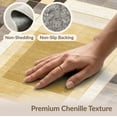 thumbnail image 6 of ODIKA Neutral Abstract Geometric Mosaic Grid Contemporary Dining Non-Slip Flatwoven for Living Room, Under Sectional, Family, 6 of 7