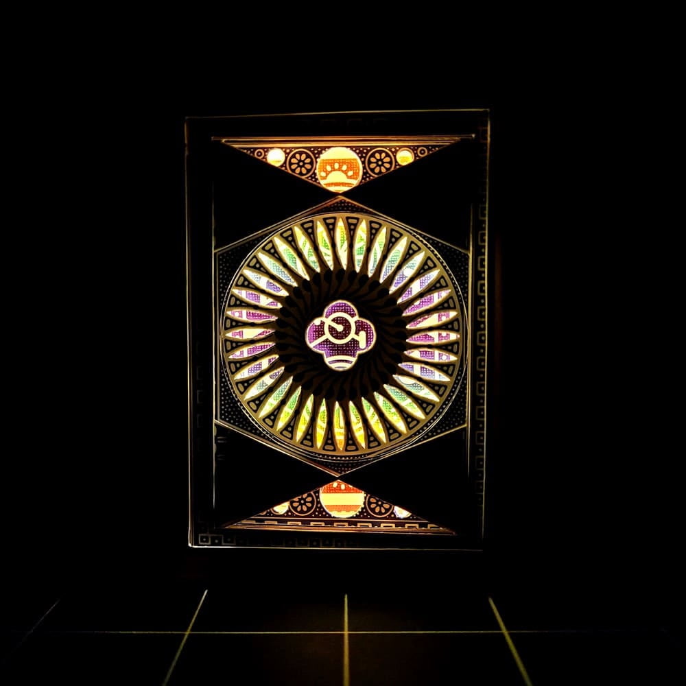 Tally Ho "Spaced Cowboy" hand cut playing cards with LEDs by 3Decks Designs