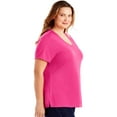 thumbnail image 3 of Just My Size Women's Plus Size Active Cool Dri Performance V-neck, 3 of 4