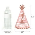thumbnail image 3 of Big Dot of Happiness 1st Birthday Little Miss Onederful - Cone Happy Birthday Party Hats for Kids and Adults - Set of 8 (Standard Size), 3 of 7