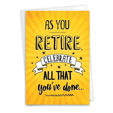 1 Funny Retirement Card with Envelope - As You Retire C6875RTG